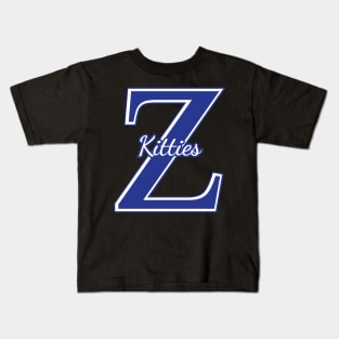 1920 Zetas Z Phi So Sweet Dove Love Z Kitty Blue Kids T-Shirt